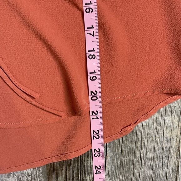 NWT Route 3 tie up shirt with ruffle neck line - Picture 10 of 10